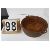 Cast Iron Pot No Lid Made In USA
