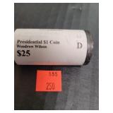 Presidential Dollar Woodrow Wilson D Mint 2013