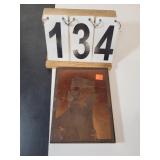 VTG Copper Printers Block  Of Robert T Wilson