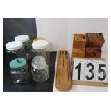 Glass Canisters - Knife Blocks