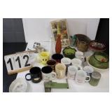 Black Tote W/ Coffee Cups - Bottl Cutter - Vases-