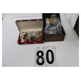 2 Jewelry Boxes w/ Costum Lewelry