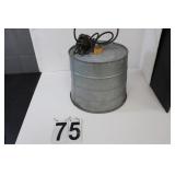 Galvanized Bucket Lamp
