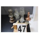 Box w/ Oil Lamp Chimney