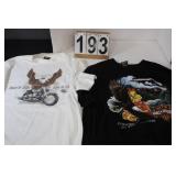 2 Harley Davidson Shirts Size L Hawaii
