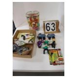 Flat of Toys w/ Dick Tracy Figures