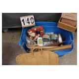 Blue Tote W/ Chase & Sanborn Coffee Tin - Similac-