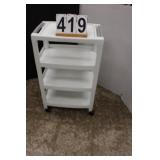 4 Shelf Cart w Wheels 30"T X 18.5"W X 12"D