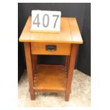 End Table w/ Drawer 26"T X 16"W X 16"D