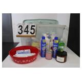 Clear Tote W/ Lid - Candles - Sun Screen-