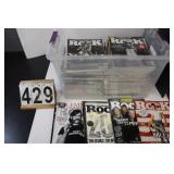 Clear Tote Of Classic Rock Magazines