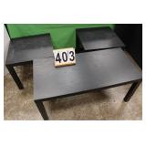 Coffee Table & 2 End Tables