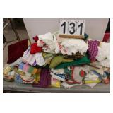 Large Box Of Towels - Doilies - Small Pillows