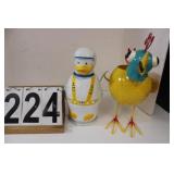 Metal Chicken & Donald Duck