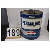 Standard Oil Permalube Oil Can 5 Gal.