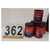 5 Cans Folgers Coffee House - 1 French