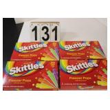 4 Boxes Skittles Freezer Pops XP 2/2026