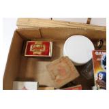 Flat of Collectables w/ Schmidt Beer Matchbox