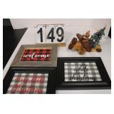 Christmas Decor w/ Wooden Plane