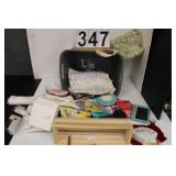 Gray Basket W/ Watches - Fuzz Buster - Sun Glasses