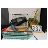 Cloth Tote W/ Baskets - Cloth Bags