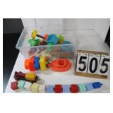 Assorted Toys Includes Wood Train
