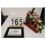 Christmas Decor w/ Little Red Sleigh