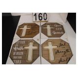 4 Faith Signs 10.5" X 10.5"