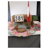 Box W/ Planters - Bird Water Metal - Santa Metal -