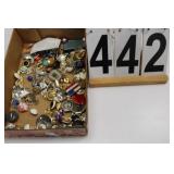 Flat of Costume Jewelry w/ Flag Pin