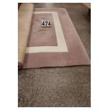 Pink & White Area Rug 8