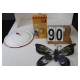 11" Granite Lid - Butterfly Art - Bug Barn Kit