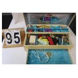 Jewelry Box W/ Costume Jewelry Includes -
