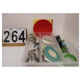 Silverware Tray W/ Tongs - Pizza Cutters - Cookie-