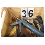 Wood Tool Box W/ Caulking Tool - Chalk Line -