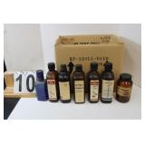 Box Of VTG Brown Bottle - Blue Bottle