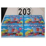 4 Boxes Fla-Vor-Ice Freezer Pops EXP 1/2026