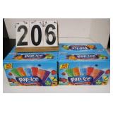 2 Boxes of Pop Ice Freezer Pops EXP 11/2025