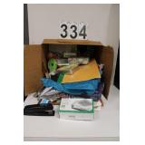 Box W/ Office Supplies Includes Envelopes - Pens-
