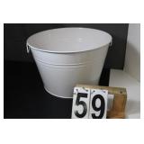 Metal Wash Tub 10" T 16" Across