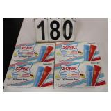 4 Boxes Sonic Freezer Pops EXP 9/2025