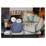 Box W/ Halloween Pillow - Artificial Flowers -