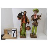 Paper Mache Figures 15"  & 16"