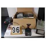 Box Of Electronics W/ Computer Joy Stick-