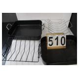 2 Roasting Pans W/ Racks