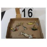 Flat W/ Fishing Lures Includes Yellow Lure