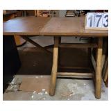 Primitive Frame Table w/Modern Drop Leaf Top