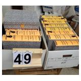 2 Boxes of Cardboard File Holders