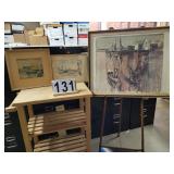 Boat at Dock By Boyle 1972 27 X 33 Frame ~ Italian