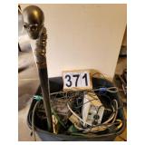 Tote w/Electric Cords ~ Cane w/Knife ~